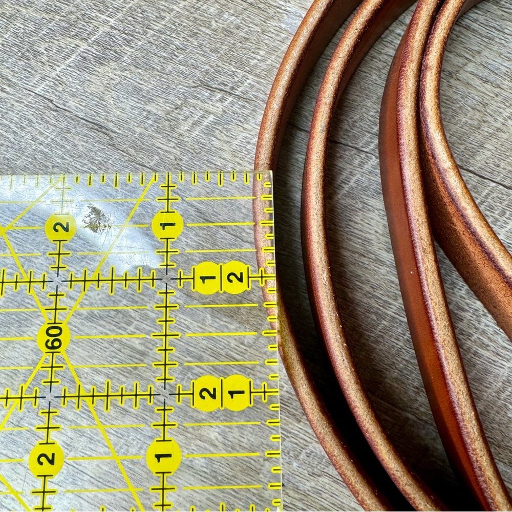 Handmade Leather Pet Leash 1”width 70”length Whicket and Craig English Bridle - Picture 9 of 11